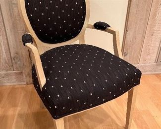 Set of four Corzine French modern chairs