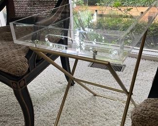 Beautiful Lucite tray stand