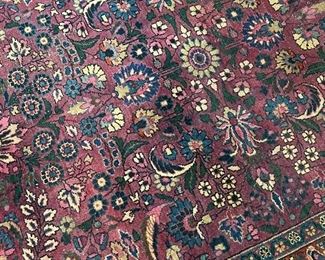 Rare purple antique 6x8 Persian Sarouk