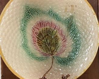 Antique majolica plate