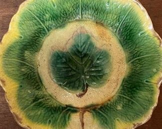 Beautiful antique large majolica bowl