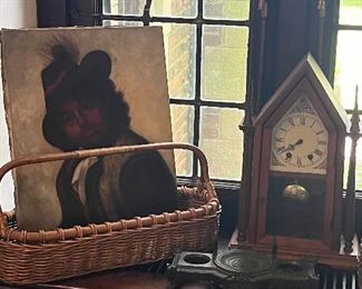 Beautiful antique pairings and objects throughout 