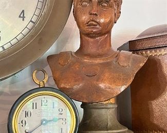 Intricately carved Roman male bust circa 1780