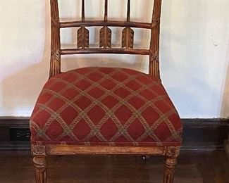 Set of four extremely rare hand carved Napoleon III side chairs…exquisite antique chairs circa 1780
