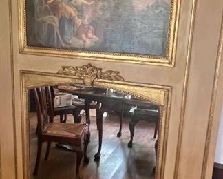 Large antique Trumeau mirror