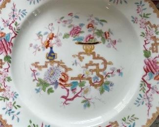 Set of 10 antique MINTON Chinese Tree