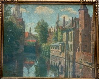 Stunning oil on canvas by Josef Quisthoudt…1883-1953