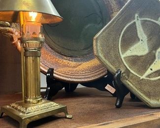  Vintage Brass Paris to Istanbul Orient Express Table Lamp