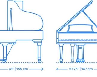 Dimensions of Steinway piano 