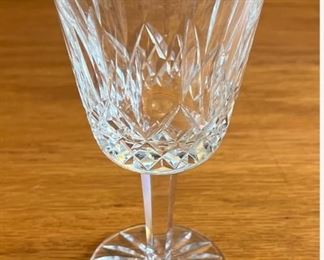 Set of 8 Vintage Waterford Crystal Lismore Water Goblets