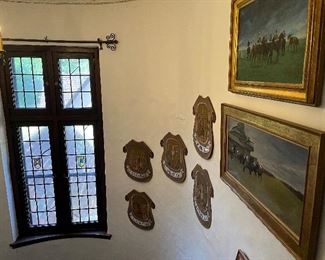 Fine antique art throughout 