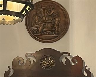 Antique terra cotta Roman plaque
