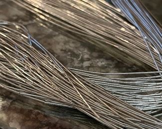 Stunning 30 inch liquid sterling necklace or choker 