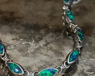 Natural opal bracelet