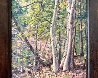 Unsigned oil on board