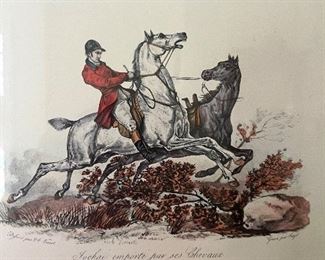 Antique English engravings 1 of a pair