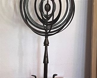 Antique hand forged iron armillary circa 1880