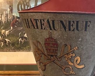  Antique large French Grape Pickers Hod Châteauneuf-du-Pape.