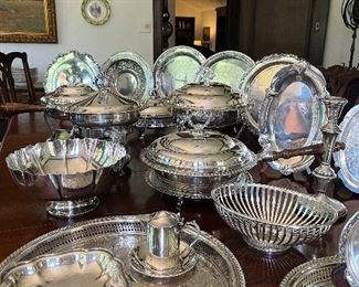 Beautiful vintage antique silver plate 