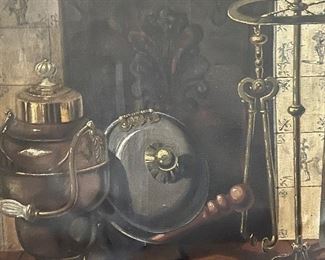 A very fine Victorian summer fireplace screen circa 1840s…36” x 36”