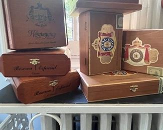 Vintage cigar boxes 