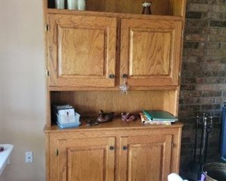 Solid oak cabinet $350
