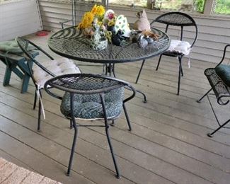Patio table and 4 chairs $150