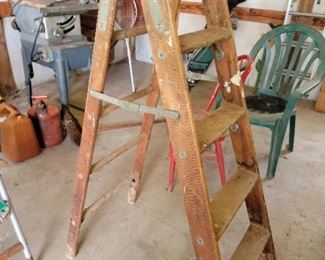 6ft wood step ladder. Very solid 
