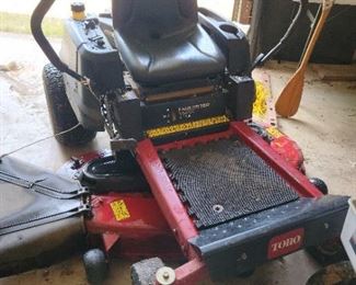 Turo zero turn mower.  Runs and operates good $1200