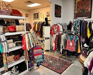 Designer Clothing by Helmut Lang, Valentino, Mackage, All Saints, Jil Sander, Prada, Schutz, Tory Burch, Manolo, Alexander McQueen, Jimmy Choo, Marc Jacobs, Versace, MOTHER, Chanel, Lanvin, D&G, Moschino, Vince, Rebecca Taylor & More! Many new with Tags !!! 
