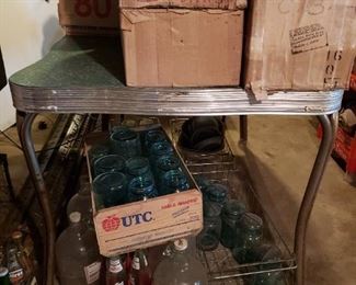 Large canning jar collection