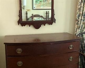 Mahogany Dresser and fine Chippendale Mirror