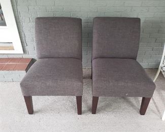 Gray accent chairs