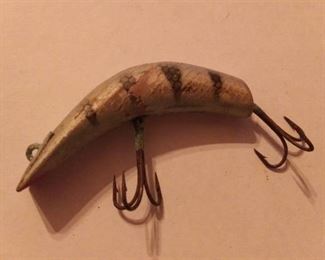 Vintage Kautzky Lazy Ike Wood Fishing Lure