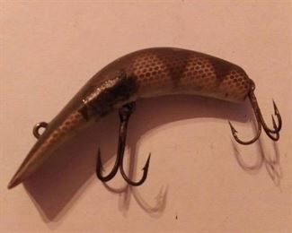 Vintage Kautzky Lazy Ike 3 Wood Fishing Lure