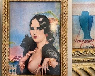 Framed Vargas print