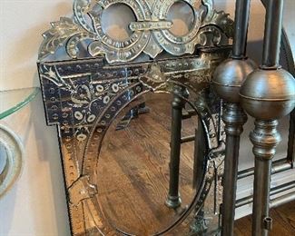 Venetian Mirror-Approximately  27”W x 46-1/2”T