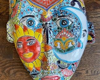 Ex Large Pottery Colorful Mask