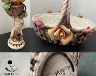 Capodimonte Cherub with basket of Flowers
Capodimonte Basket