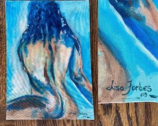 Original Painting on Canvas signed Lisa Forbes 