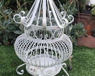 Cast iron bird cage
