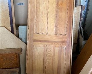 Two wood doors