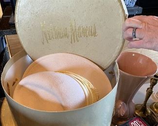 Two Neiman Marcus hats/boxes