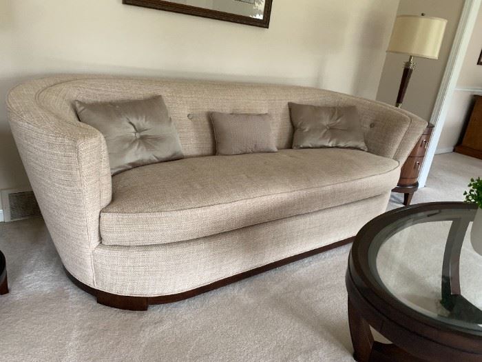 $1400 Sofa - Schnadig - Like New. 89w 37d 31h. Schnadig Cocktail Table (glass top) $300 48w 16d 30h. *7 pc set (2 chairs, sofa, 4 tables) $2600.