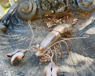 Lobster made of metal