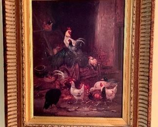 Framed chickens