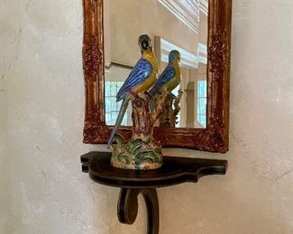 Andrea figure, lovely brackets and a pair of mirrors