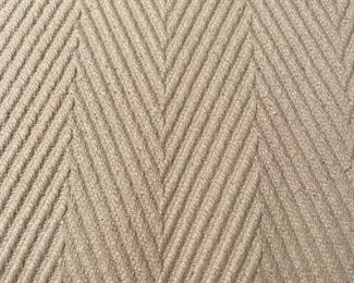 Close up of fabric on one sofa upstairs in bedroom