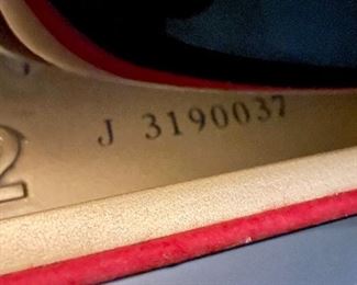 Serial number for the piano, made in 1980