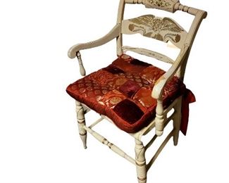 Hitchcock style painted fancy chair